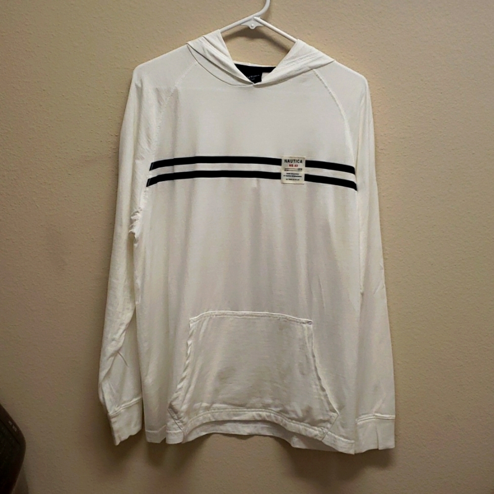 Nautica Men's long sleeve hoodie shirt Size S/M